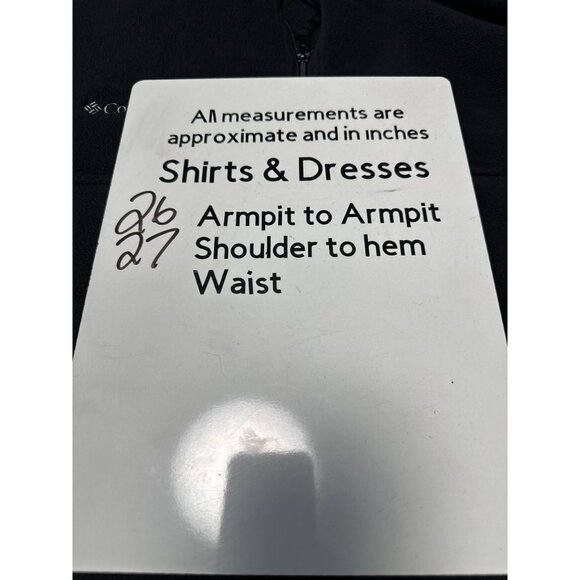 Columbia Black Full-Zip Fleece Jacket Warm Outerwear Men's Size XL - Picture 9 of 9